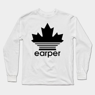 Earper Maple Leaf - Wynonna Earp - Black Font Long Sleeve T-Shirt